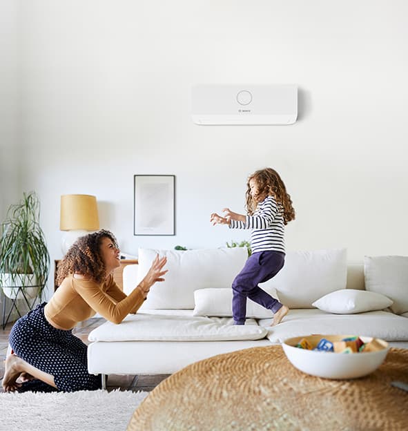 Air conditioning installation living room